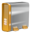 Orange Hard Drive Icon 64x64 png
